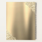 2022 Gouden Glitter Wimpers Monogram Planner (Achterkant)
