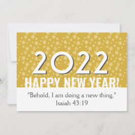 2022 | Goudznowschilfers | CHRISTELIJK | NIEUW JAA Feestdagenkaart