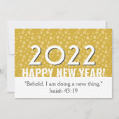 2022 | Goudznowschilfers | CHRISTELIJK | NIEUW JAA Feestdagenkaart (Voorkant)