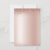 2022 Graduation Party Glitter Roos Gold Blush Pink Kaart (Achterkant)