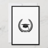 2022 Graduation Party (Wreath en Mortarboard) Kaart (Achterkant)