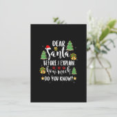 2022 Grappig kerstfeest t-shirt Kinder Volwassenen Kaart (Staand voorkant)