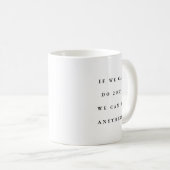 2022 grappig motivatie, eenvoudig zwart wit koffiemok (Voorkant rechts)