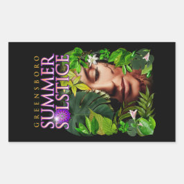 2022 Greensboro Zomerzonnewende Festival Souvenir Rechthoekige Sticker