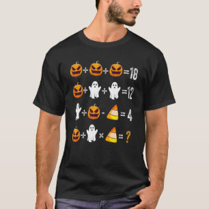 2022 Halloween Order of Operations Quiz Wiskunde T T-shirt