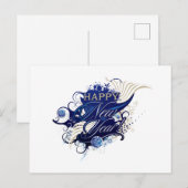 2022 Happy New Year Briefkaart (Voorkant / Achterkant)