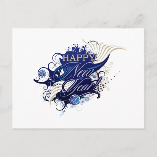 2022 Happy New Year Briefkaart (Voorkant)