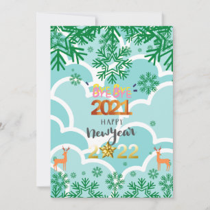 2022 Happy New Year Vakantiay Greeting Cards Kaart