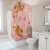 2022 het Jaar van de Tijger Douchegordijn (In situ)