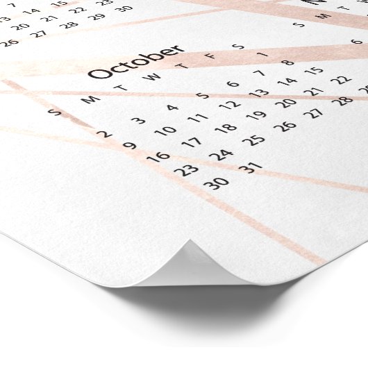 2022! Het moderne Poster van de Kalender van de Wa (Hoek)