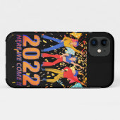 2022 HIER KOMEN WE grappige nieuwe jaren, een cade Case-Mate iPhone Case (Achterkant (horizontaal))