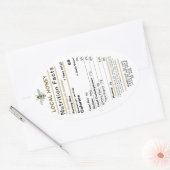 2022 Honingvoeding: Bijen en Baby Ovale Sticker