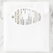 2022 Honingvoeding: Bijen en Baby Ovale Sticker