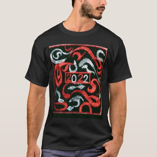 2022 jaar een tekening t-shirt (Voorkant)