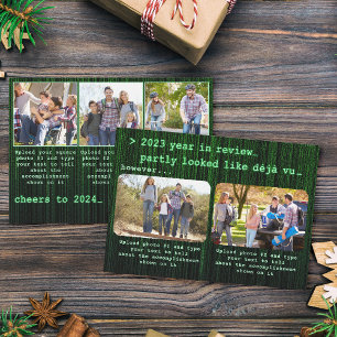 2022 Jaar in de Review Familie Foto Cheers tot 202 Feestdagenkaart