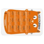 2022 Jaar Maandelijkse kalender Oranje Kat uit de  Magneet (Horizontaal)