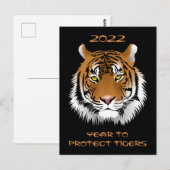 2022 Jaar van de bescherming van trekkers Briefkaart (Voorkant / Achterkant)