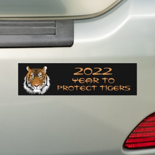 2022 Jaar van de bescherming van trekkers Bumpersticker (Op auto)