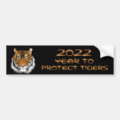 2022 Jaar van de bescherming van trekkers Bumpersticker (Voorkant)