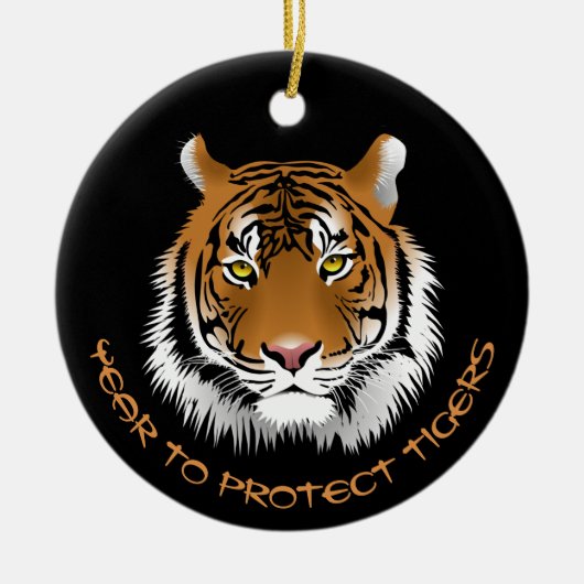 2022 Jaar van de bescherming van trekkers Keramisch Ornament (Voorkant)