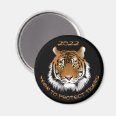 2022 Jaar van de bescherming van trekkers Magneet (Voorkant / Achterkant)
