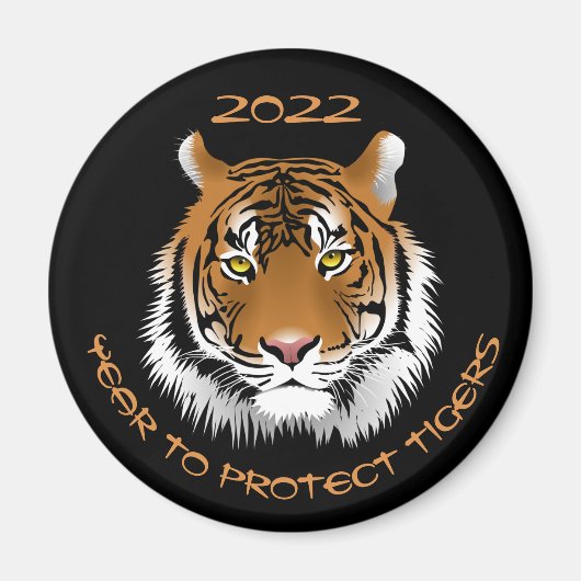2022 Jaar van de bescherming van trekkers Magneet (Voorkant)