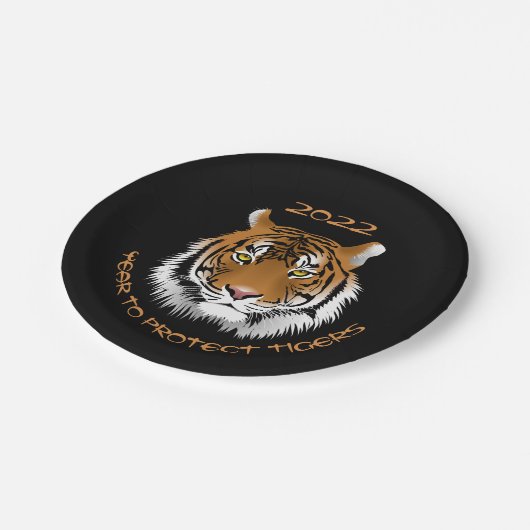 2022 Jaar van de bescherming van trekkers Papieren Bordje (Gekanteld)