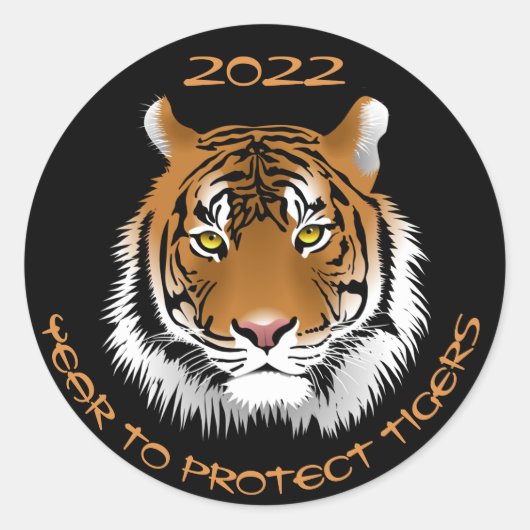 2022 Jaar van de bescherming van trekkers Ronde Sticker (Voorkant)