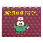 2022 jaar van de owl kalender (Hoes)