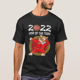 2022 Jaar van de Tiger-decoratie Happy Chinese Ne T-shirt