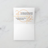 2022 Jaar van de tijger Bedankkaart (Binnen)