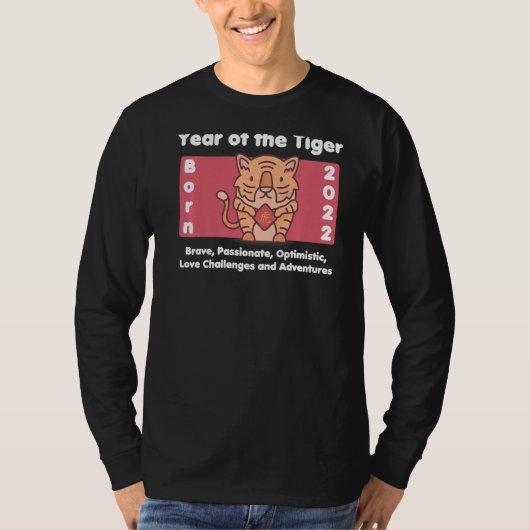 2022 Jaar van de Tijger T-shirt (Voorkant)