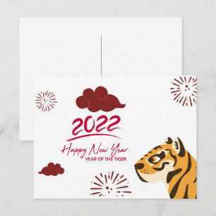 2022 Jaar van het Briefkaart van de Tijger