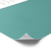 2022 Jaarkalender Moderne Foto Collage Poster (Hoek)