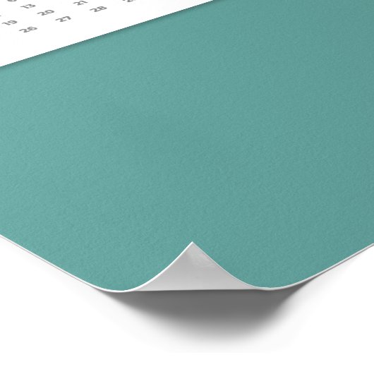 2022 Jaarkalender Moderne Foto Collage Poster (Hoek)