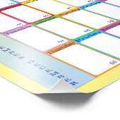 2022 jaarlijkse kalender witte noten foto afdruk (Hoek)