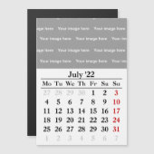 2022 Juli kalender Magnetische kaart (Voorkant / Achterkant)