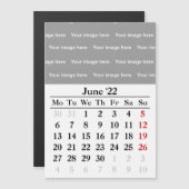 2022 June kalender Magnetic Card (Voorkant / Achterkant)