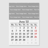 2022 June kalender Magnetic Card (Voorkant)