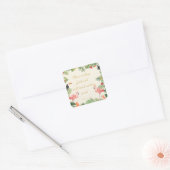 2022 JW Ministry Supply Year Tekst psalm 34:10 Vierkante Sticker (Envelop)