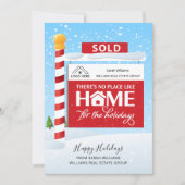 2022 Kaart Verkochte Sign Real Estate Holiday (Voorkant)
