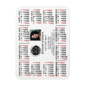 2022 Kalender Business Logo Fototekst Gemakkelijk  Magneet (Verticaal)