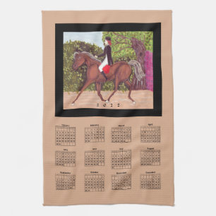 2022 Kalender Dressage Horse Equine Riding Sports Theedoek
