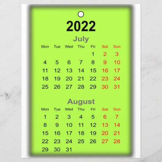 2022 Kalender Juli Augustus Druk op.. (Voorkant)