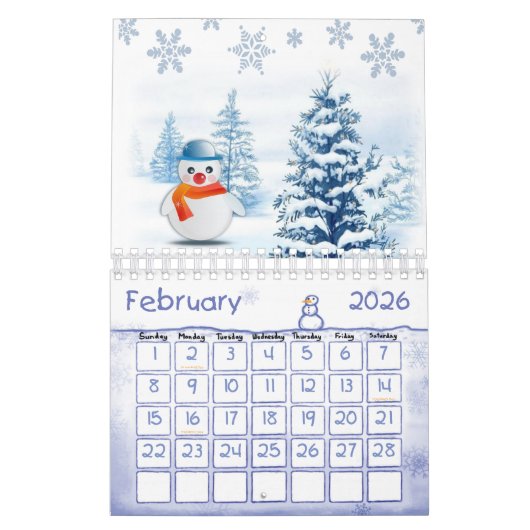 2022 Kalender Kerstmis Sneeuwman (Feb 2026)