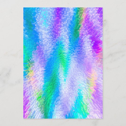 2022 Kalender kleurrijke Iridescent Holographic Programmakaart (Achterkant)