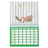 2022 Kalender Kleurrijke Strepen Opossum Bloemen (Mar 2026)