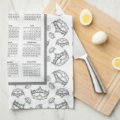 2022 Kalender Koningin van de Harten Zilveren Kroo Theedoek (Quarter Fold)