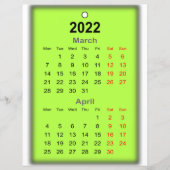 2022 Kalender maart April Druk op.. (Voorkant)