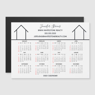 2022 Kalender Real Estate Company Custom Magnet